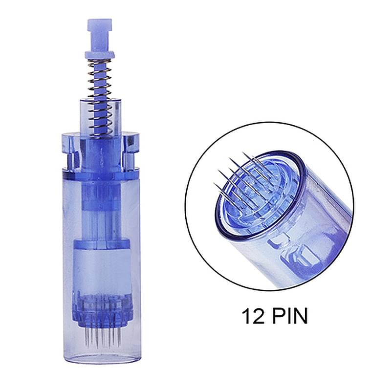 12 Pin Derma Pen Cartridge – Microneedling Needle for Fine Lines & Pigmentation - Image 1